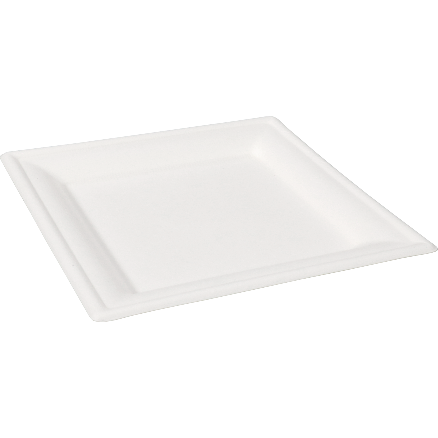 Depa Bord, vierkant, 1-vaks, bagasse (suikerrietpulp), 16x16cm, wit