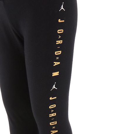 Jordan Leggings - Jumpman High-Rise - Schwarz m. Gold