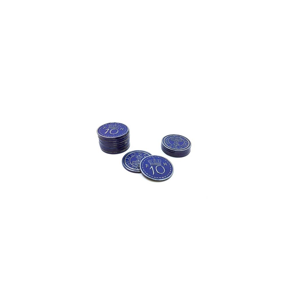 Scythe - 15 Metal $10 Blue Coins