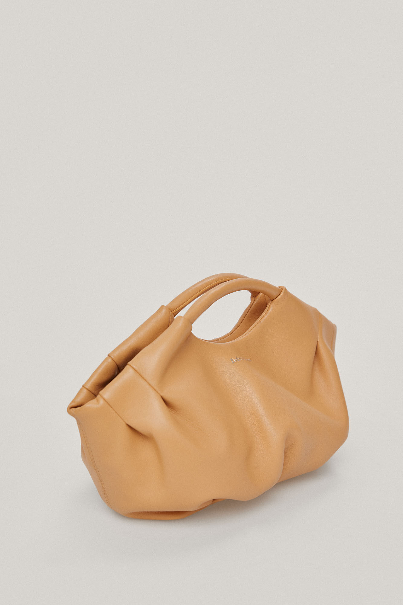 Bolsa tipo carteira em couro - Marrom