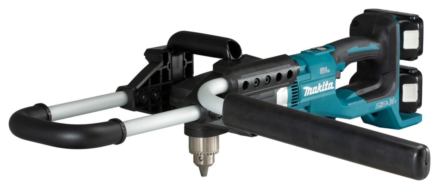 Makita DDG460T2X7 2x18V Li-Ion accu grondboor set (2x 5,0Ah) incl. adapters - 150mm - koolborstelloos