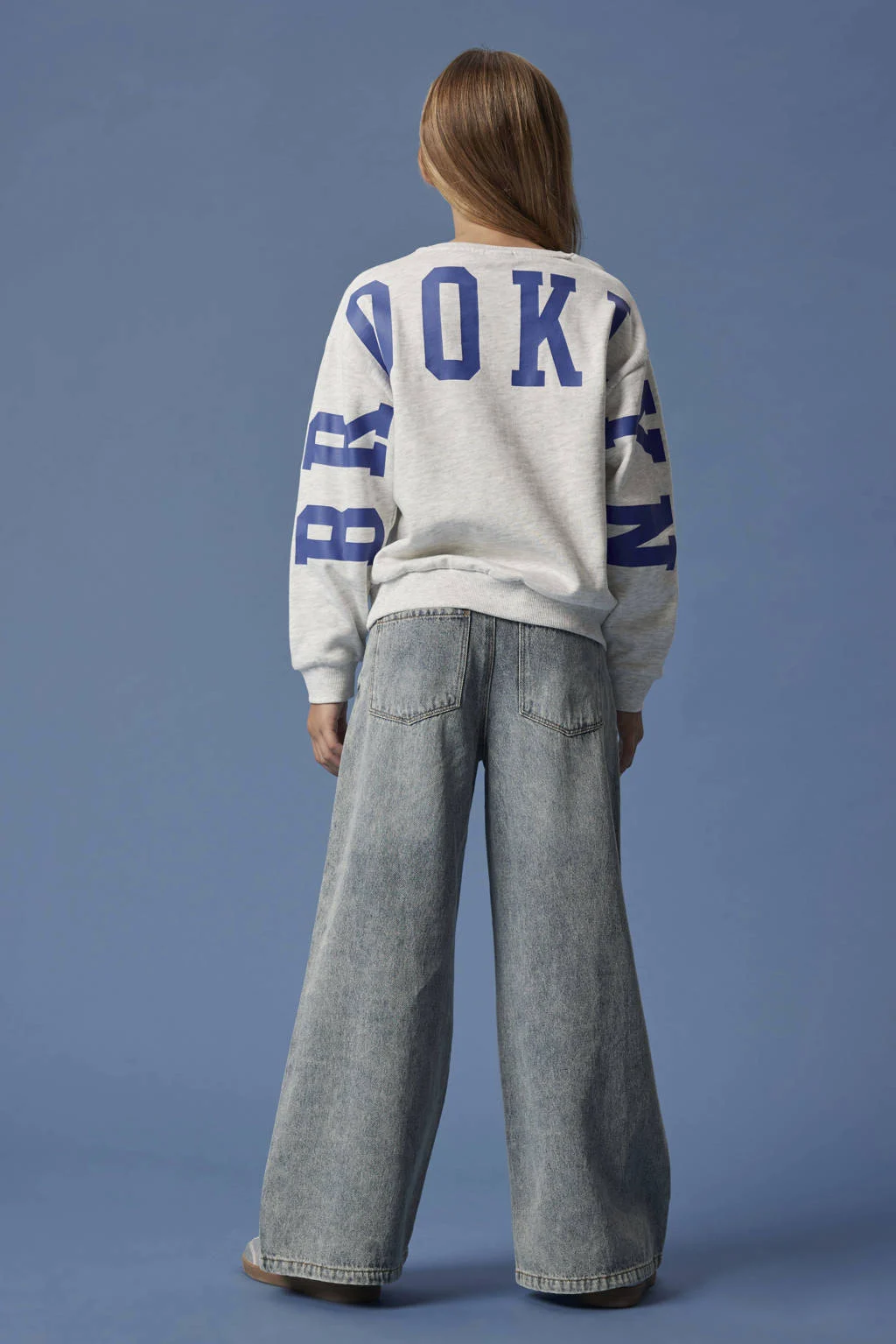 NAME IT KIDS sweater grijs melange