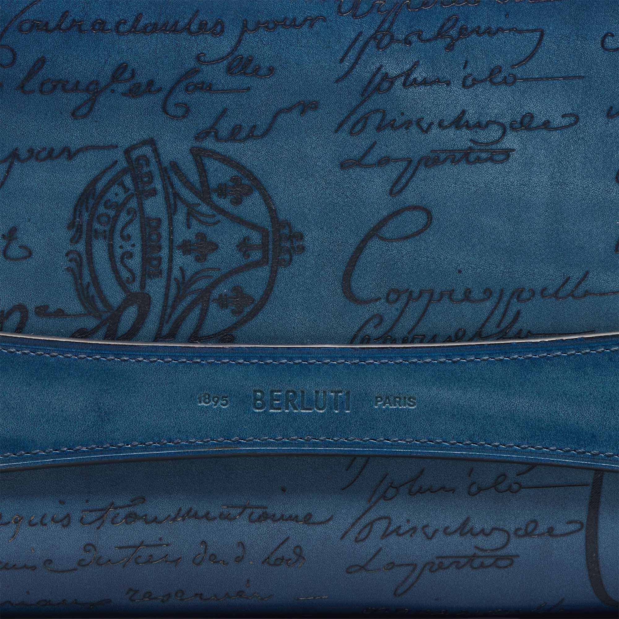 Pochette Zippee Tersio En Cuir Scritto