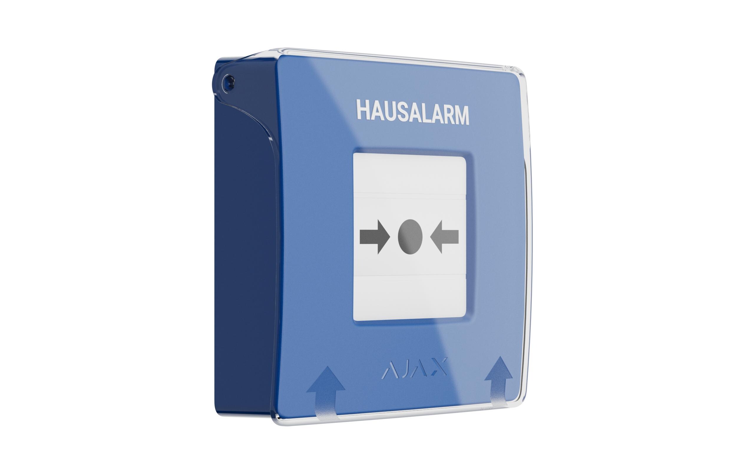 Funk-Taster ManualCallPoint (Blue) Jeweller Blau<br>Funk-Druckknopfmelder mit rücksetzbarem Auslöseelement und programmierbaren Szenarien