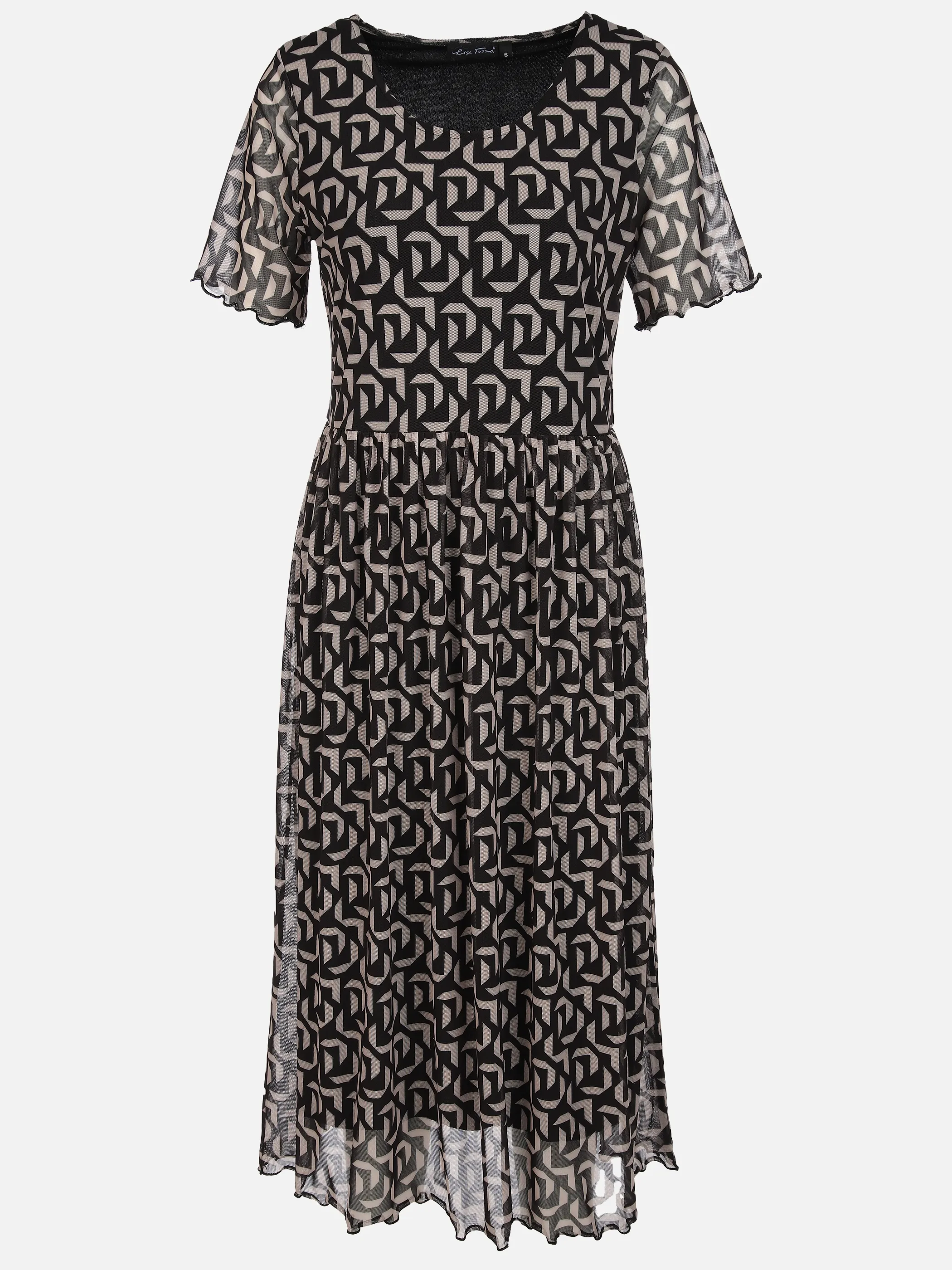Damen Meshkleid mit Alloverprint