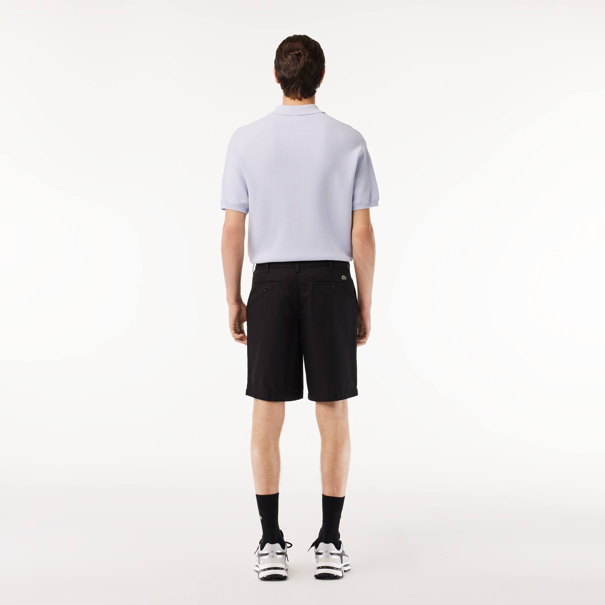 Bermuda chino en gabardine de coton Shorts - Noir - Lacoste - Homme