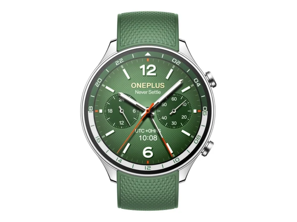 OnePlus Watch 2R - 46 mm - aluminiumslegering - smart ur med rem - silikone - håndledsstørrelse: 140-210 mm - display 1.43