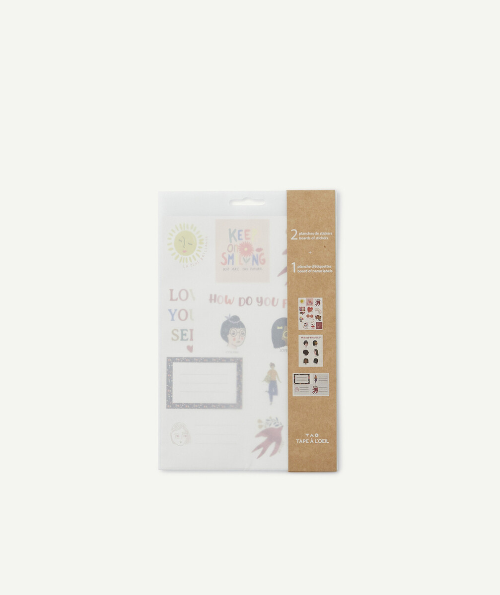 LE LOT DE STICKERS ET D'ÉTIQUETTES AUX NUANCES ROSES
