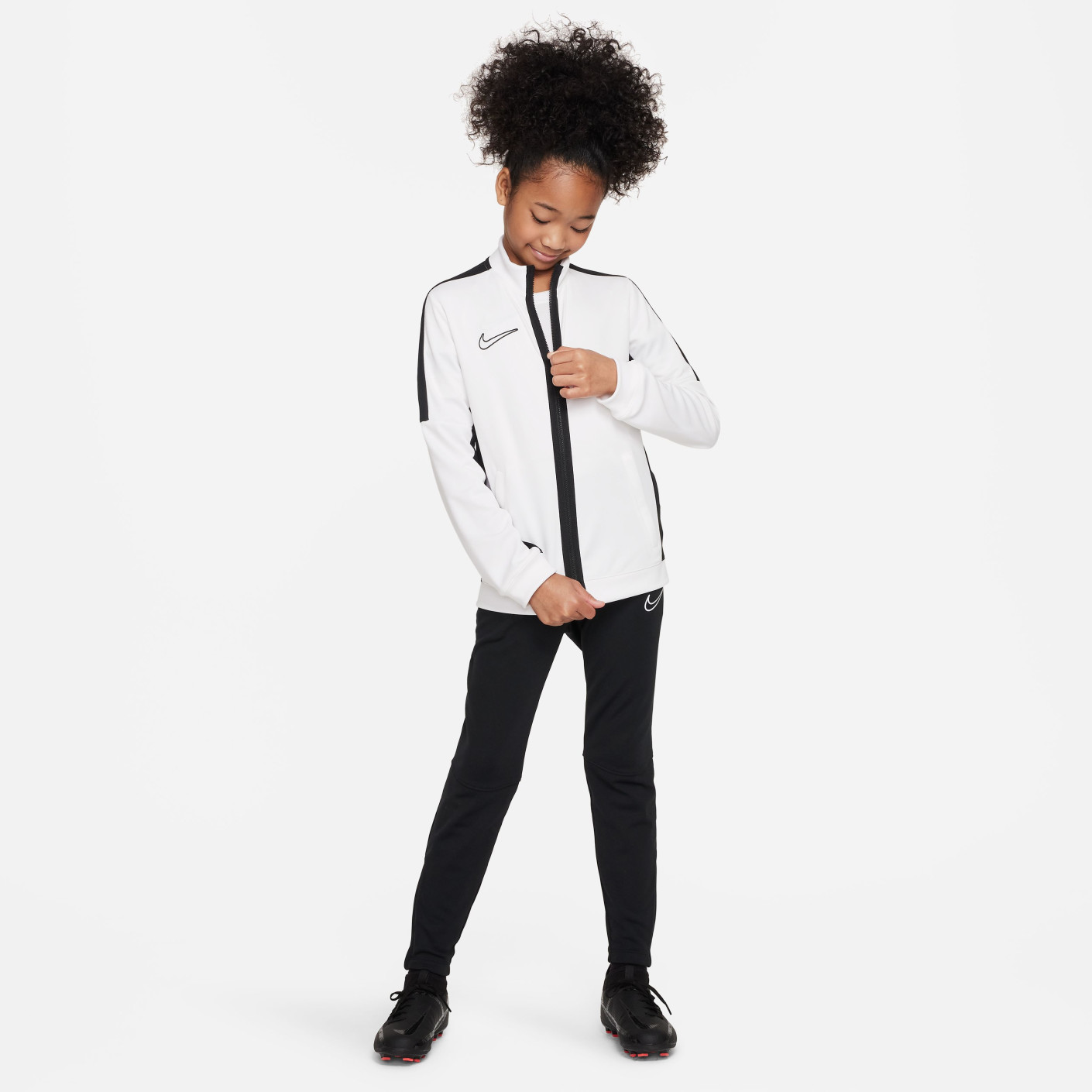 Nike Dri-FIT Academy 23 Trainingsjack Full-Zip Kids Wit Zwart
