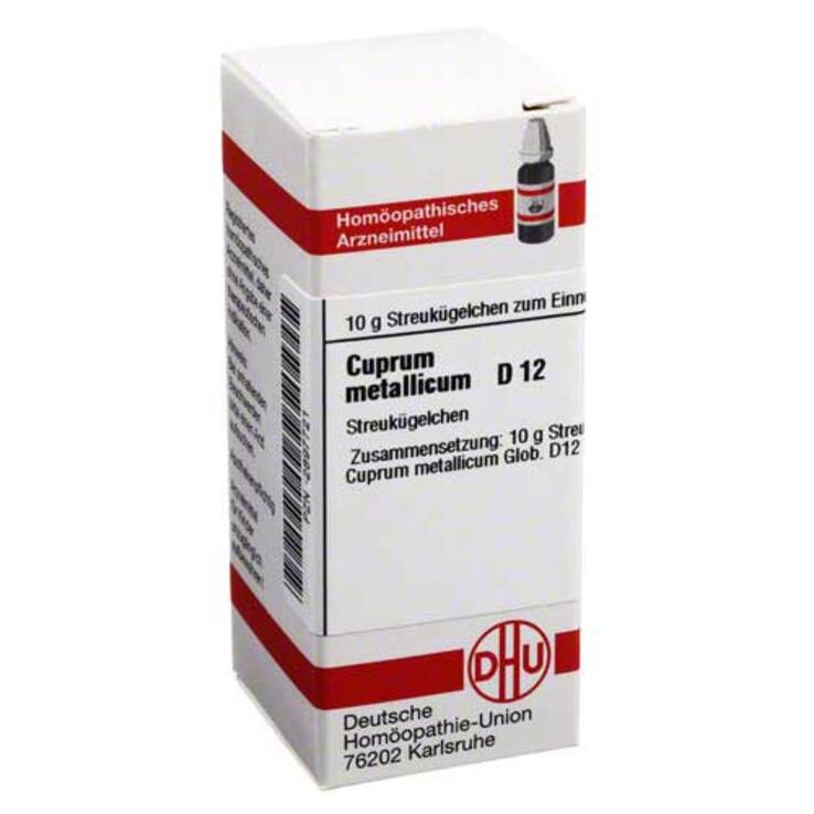 DHU Cuprum metallicum D 12 Globuli, 10 g