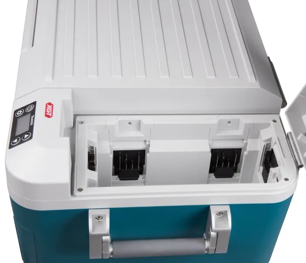 Makita CW002GZ01, Blå, Hvid, LED, 2 hjul, Sort, 50 L, -18 - 60 °C