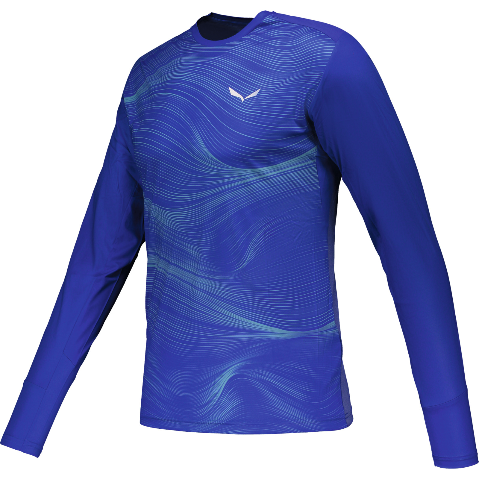 Salewa Herren-Langarmshirt Seceda Dry XXL, blau