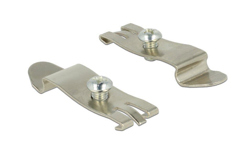 Hutschienenhalter Montageset für 8er & 12er PatchpaneleDesktop Patch Panel Halterung für Hutschienen