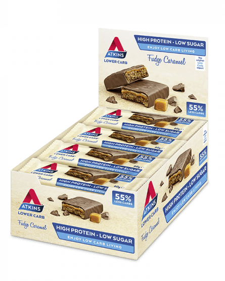 Atkins Advantage Fudge Caramel Bar 16x60g