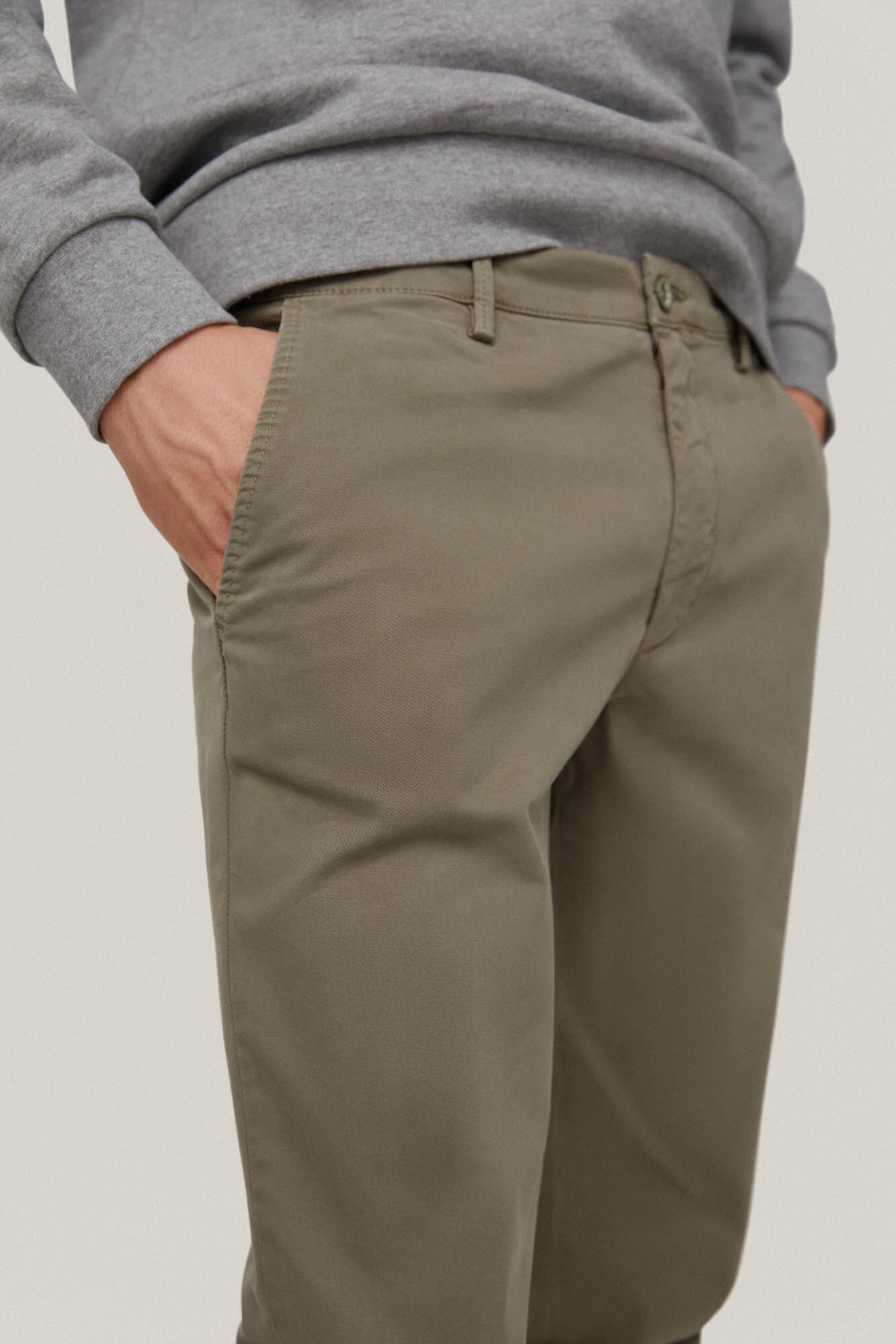 Calça chino premium slim fit flexível - Verde
