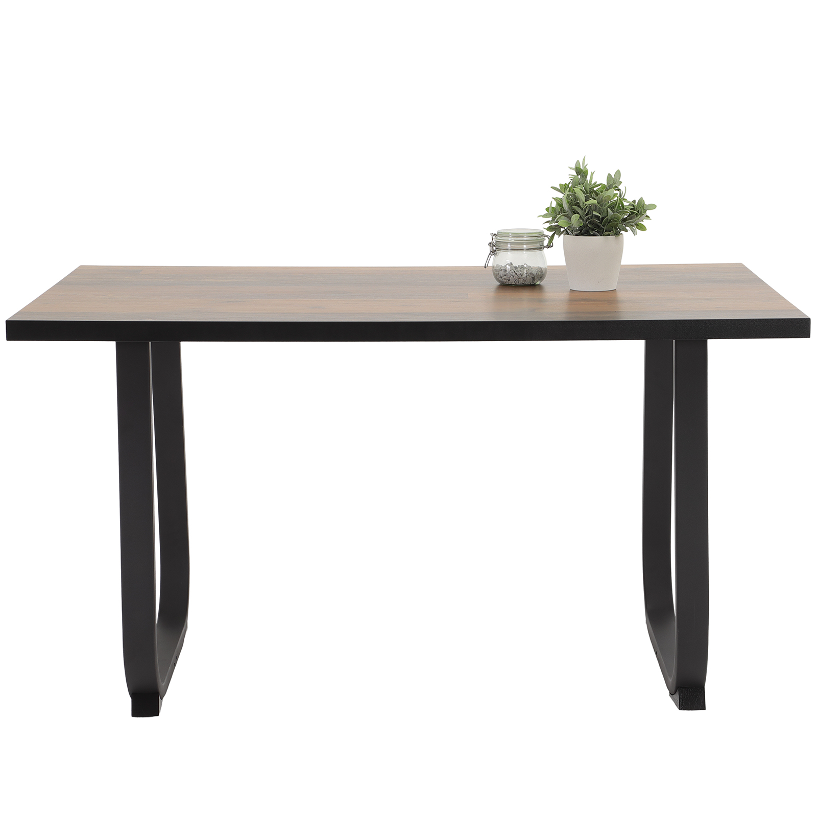 Esstisch - Old Wood Vintage-schwarz - 140x90 cm