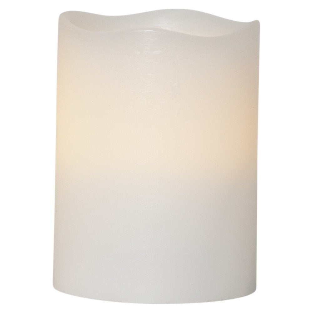 LED waxkaarsen mei in wit, 3-vlammig