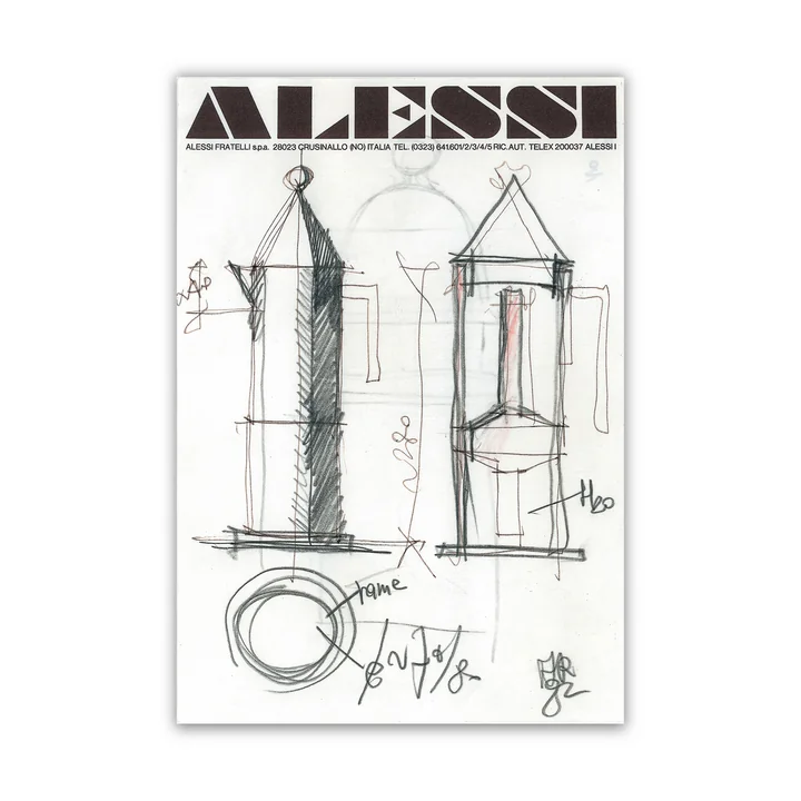 Officina Alessi - La Conica Espressokocher, gross