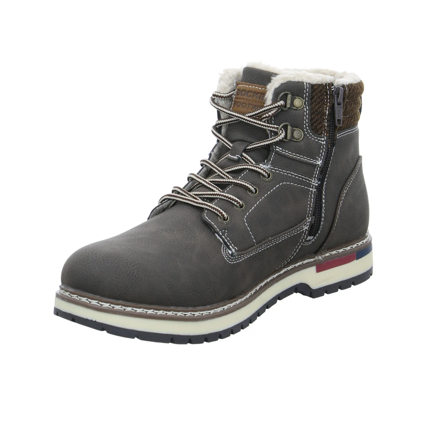 DOCKERS Winter-Boots Braun Lederimitat