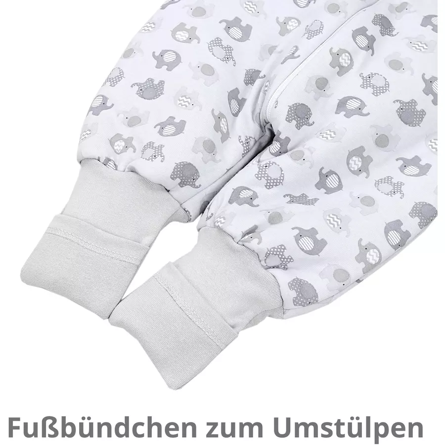 TupTam Winter Babyschlafsack mit Beinen 2,5 Tog rosa