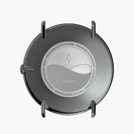 Nordgreen Native NR40GMLEBLXX Ur, Gun Metal, 40 mm