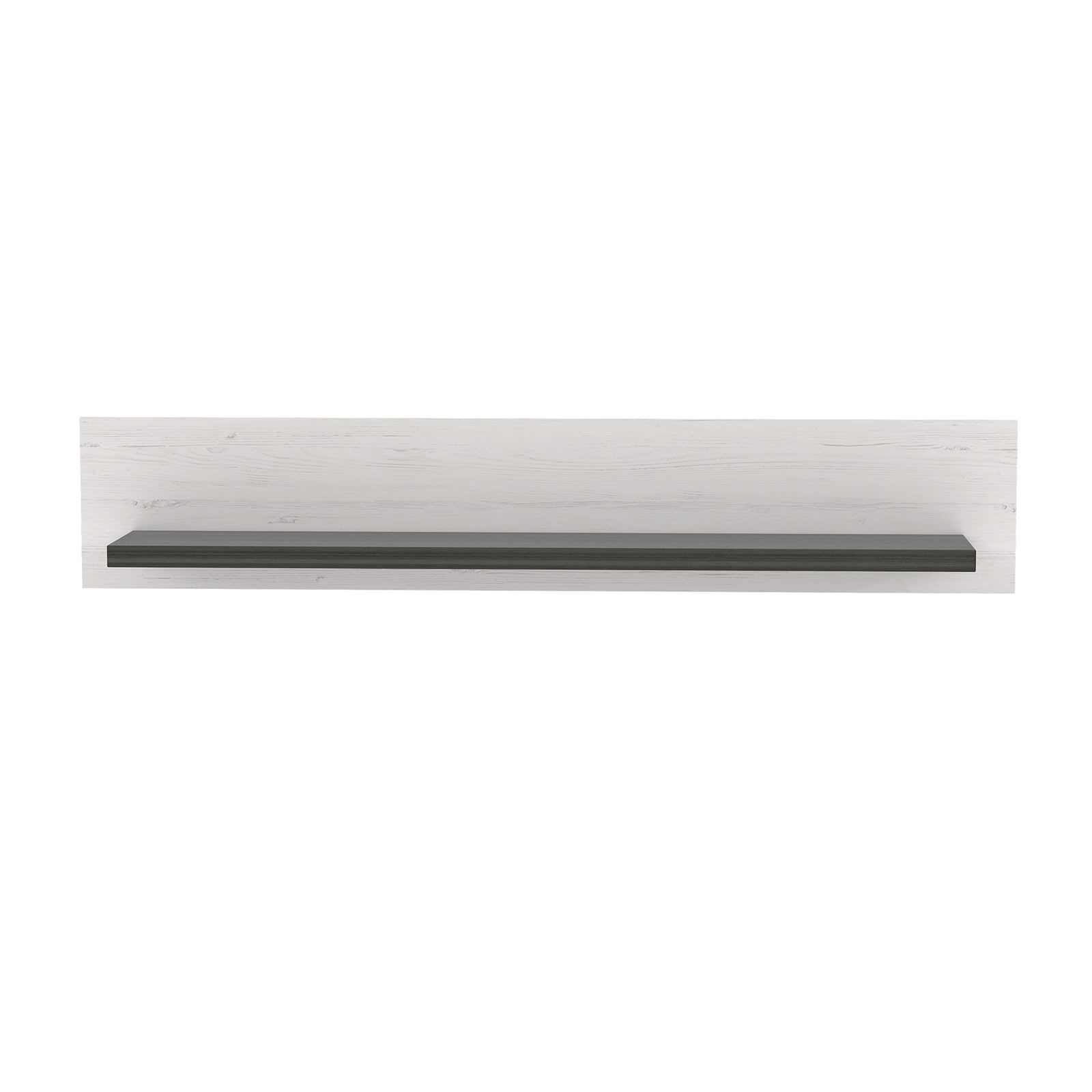 Wandregal - Pinie weiß-Touchwood - 140 cm