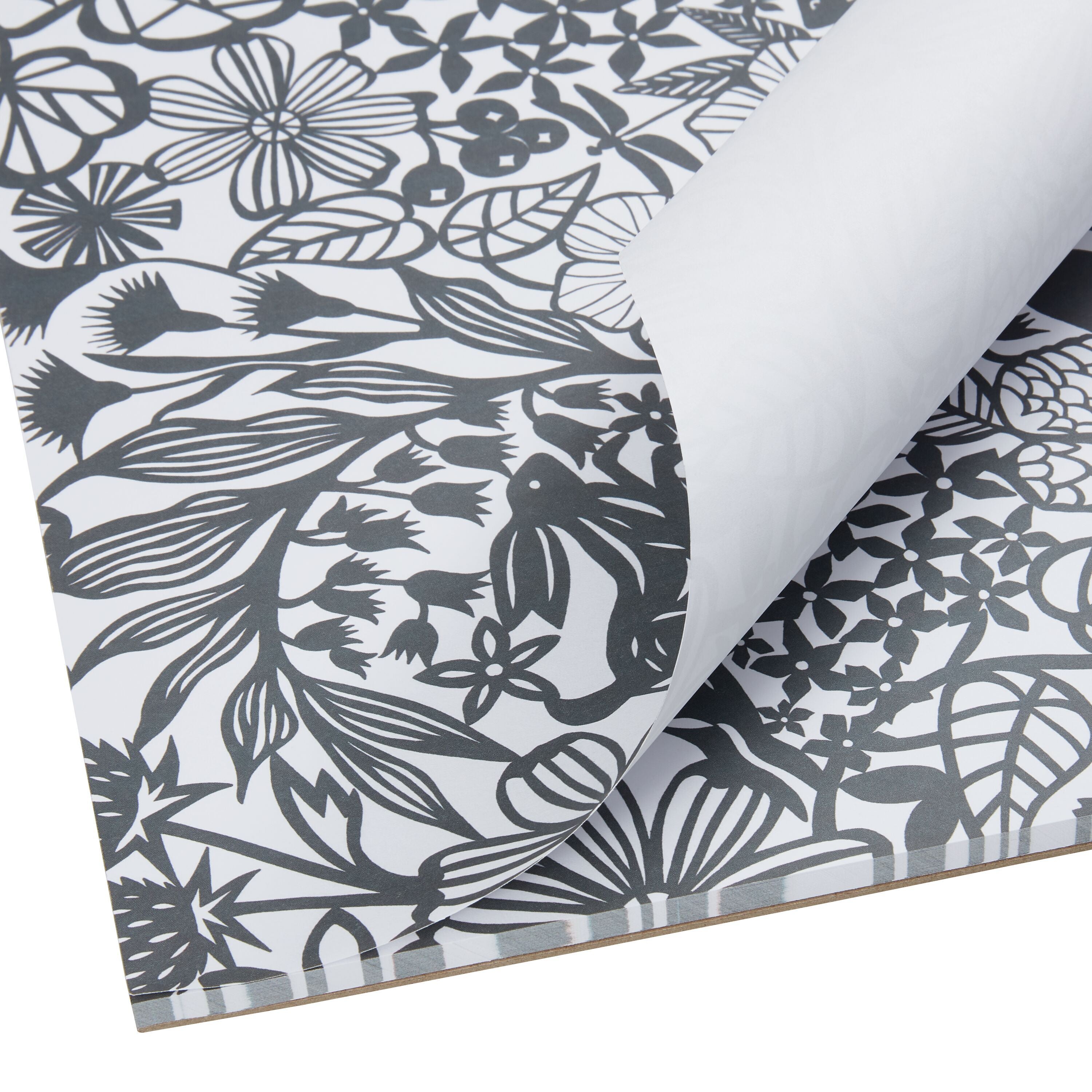 ANDRIN Papiertischset - Grau / B: 42.0 cm x T: 30.0 cm x H: 0.1 cm