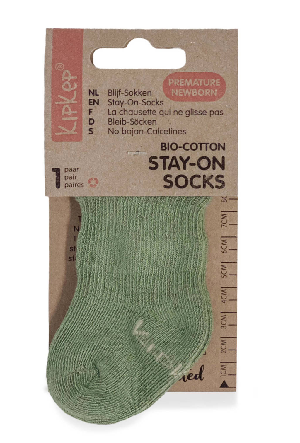 newborn Blijf-Sokjes 0-3 mnd Calming Green