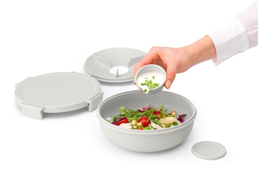 Salatbehälter Make & Take HellgrauSalatbox für unterwegs