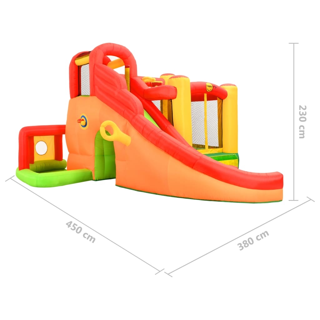 Castelo inflável Happy Hop com escorregador, 450x380x230 cm, PVC