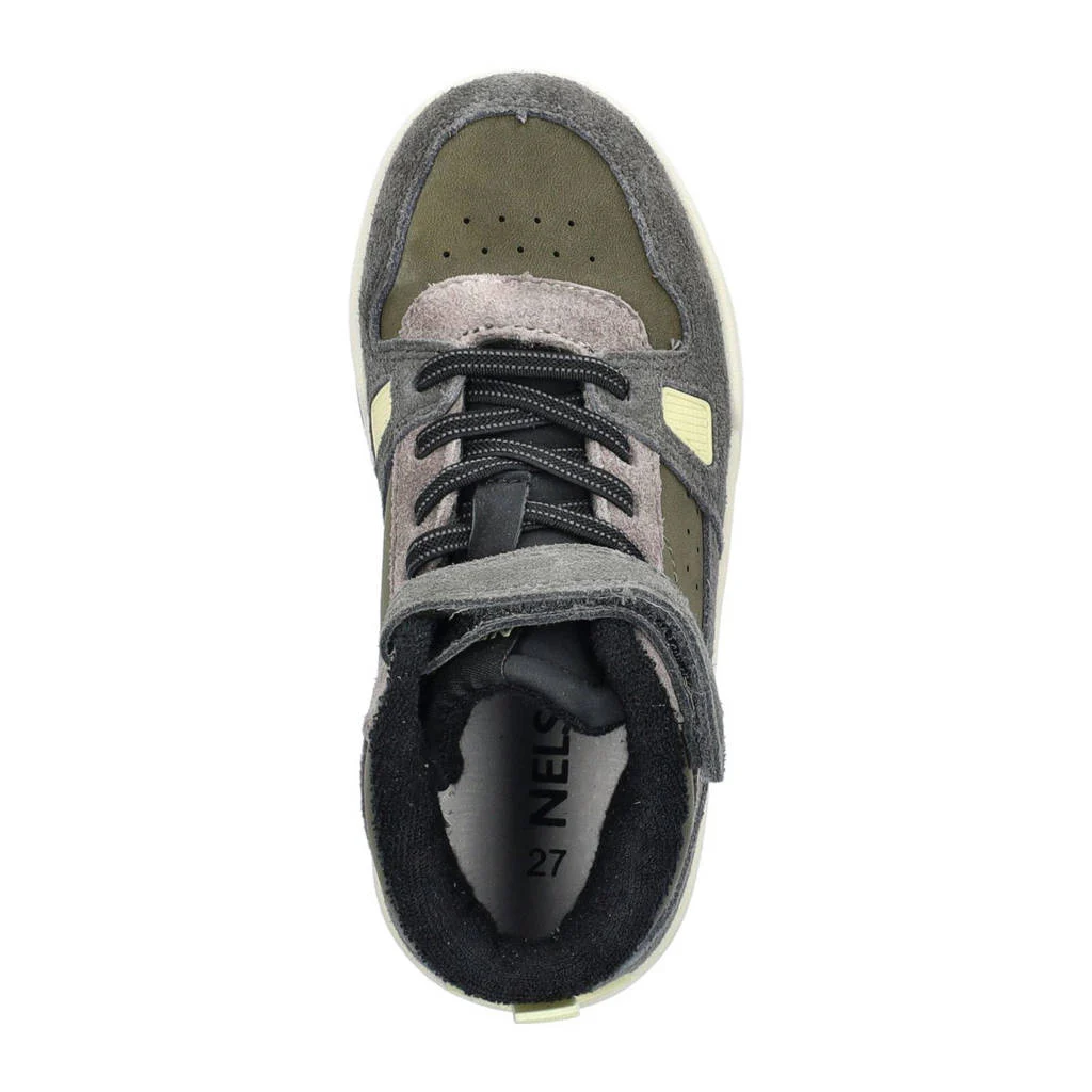Nelson Kids suède sneakers groen