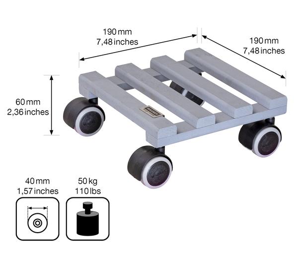 Wagner Pflanzenroller Creo, Ø 19 cm