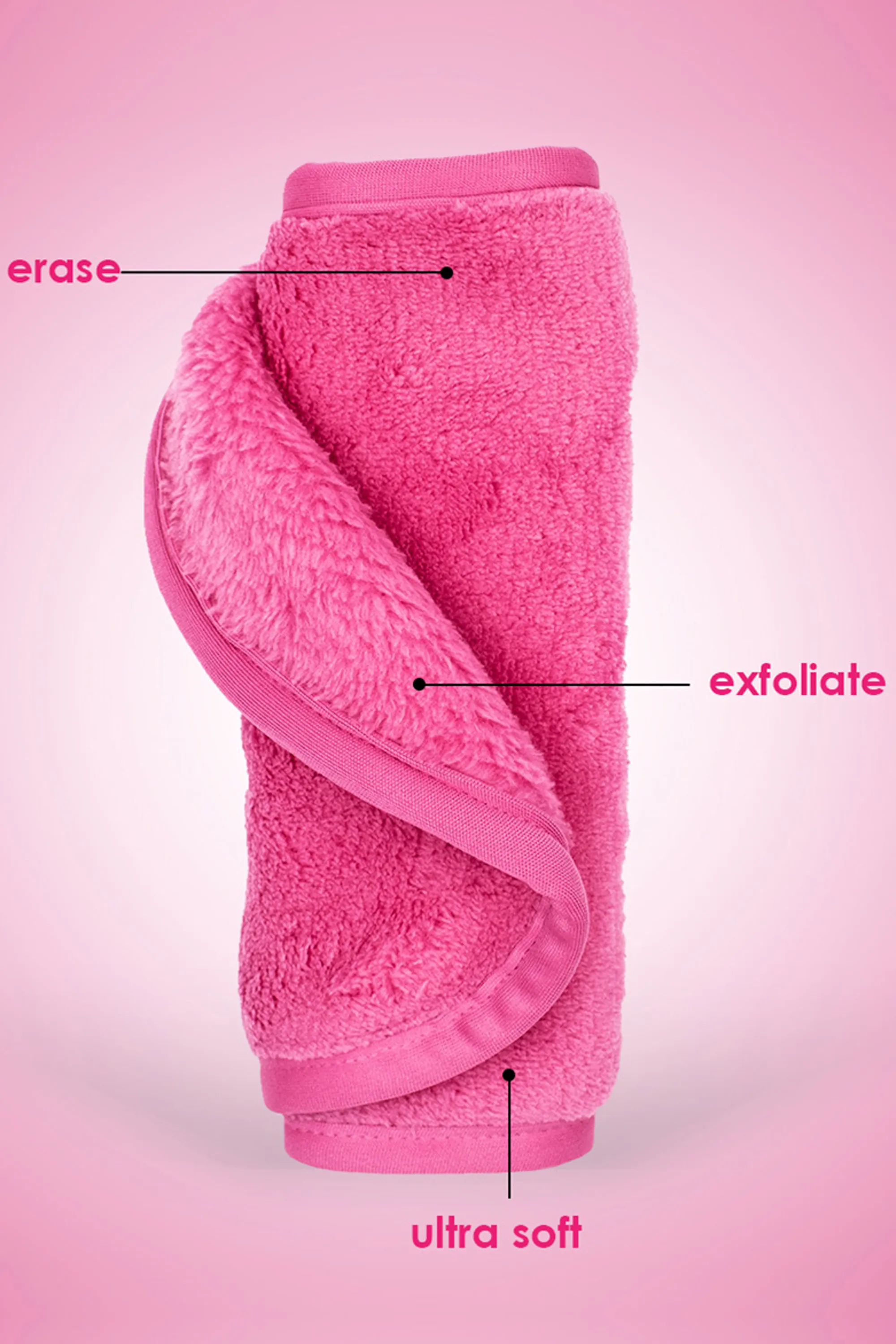Makeup Eraser Serviette démaquillante réutilisable Original Pink