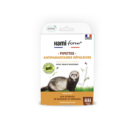Pipettes Antiparasitaires Ecosoin bio furet 4 x 0,6ml