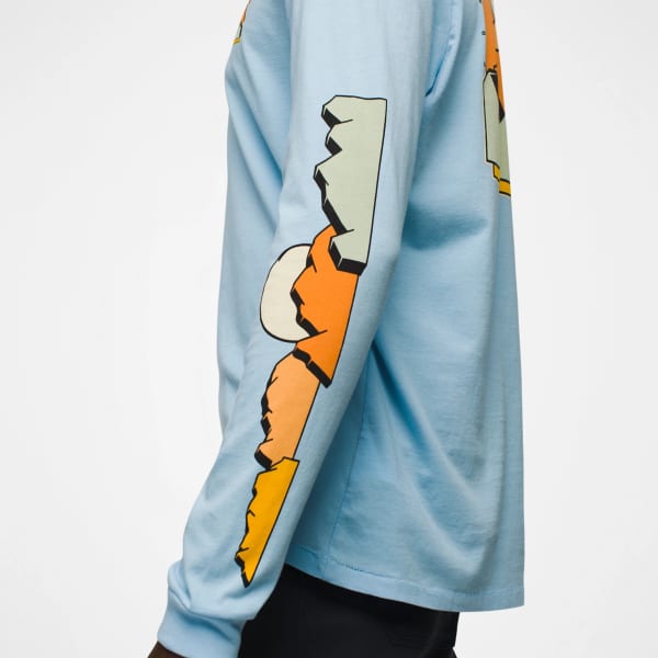 T-shirt PRANA EVERYDAY GRAPHIC LS TEE CRESCENT BAY STACKS