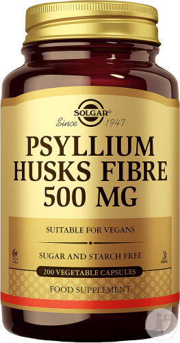 Solgar Psyllium Husks Fibre 500mg Gélules Végétales 200