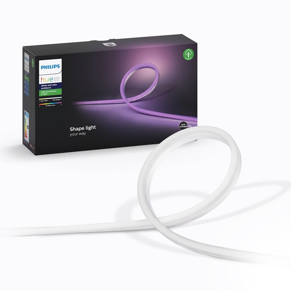 Philips Hue - 2x Lightstrip Outdoor 5m - White & Color Ambiance - Bundle
