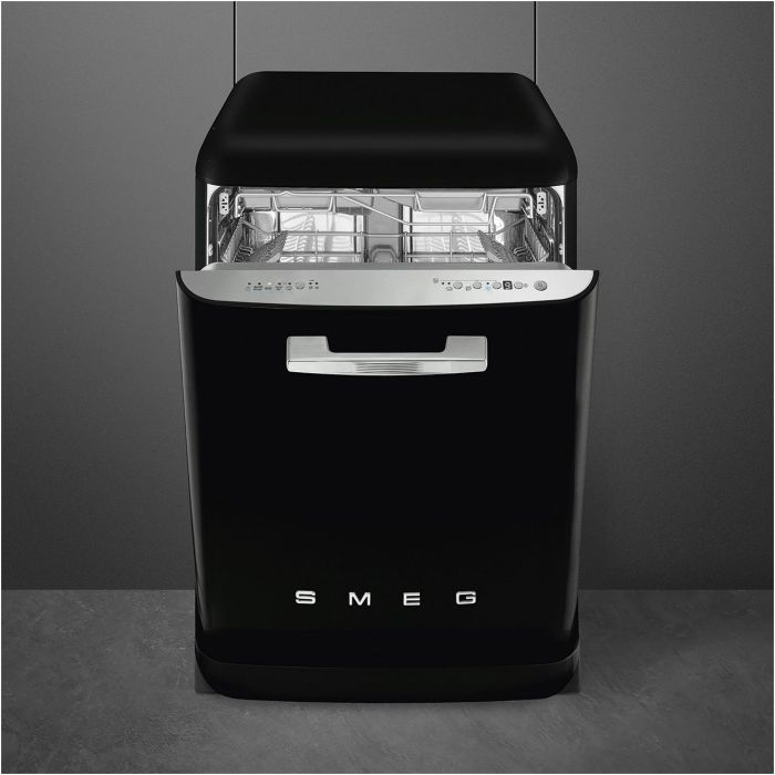 SMEG Stand-Geschirrspüler 50's Style LVFABBL3 Schwarz