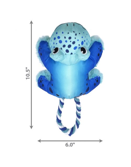 Kong Cozie Tuggz Frog - Hondenspeelgoed - Sm\/M