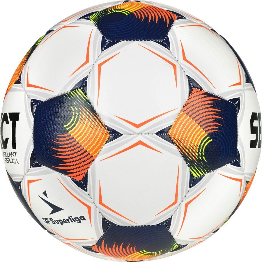Select Ballon Brillant Replica V25 3F Superliga - Blanc/Orange