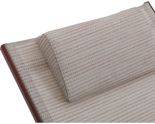 Travis ligstoel 55 x 185 x 97 cm staal terracotta/beige