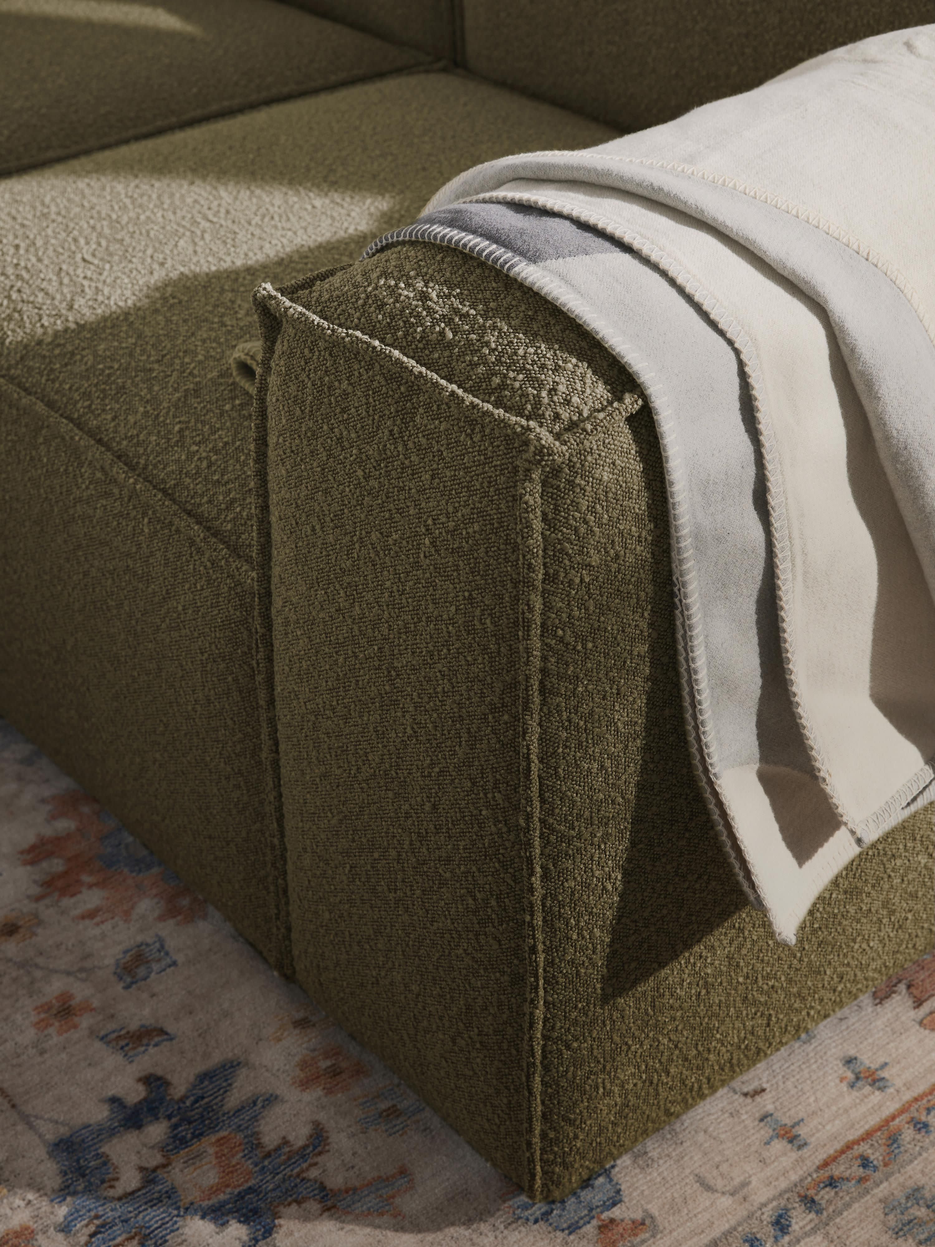Bouclé modulaire hoekbank Lennon (2-zits)