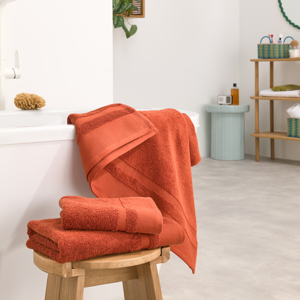 LA REDOUTE INTERIEURS<br>Toalha de algodão penteado 600g/m2, Kheops