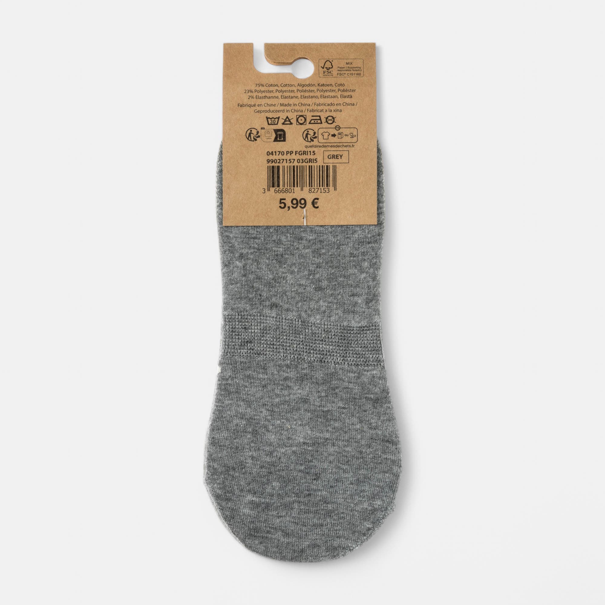 Chaussettes Femme gris
