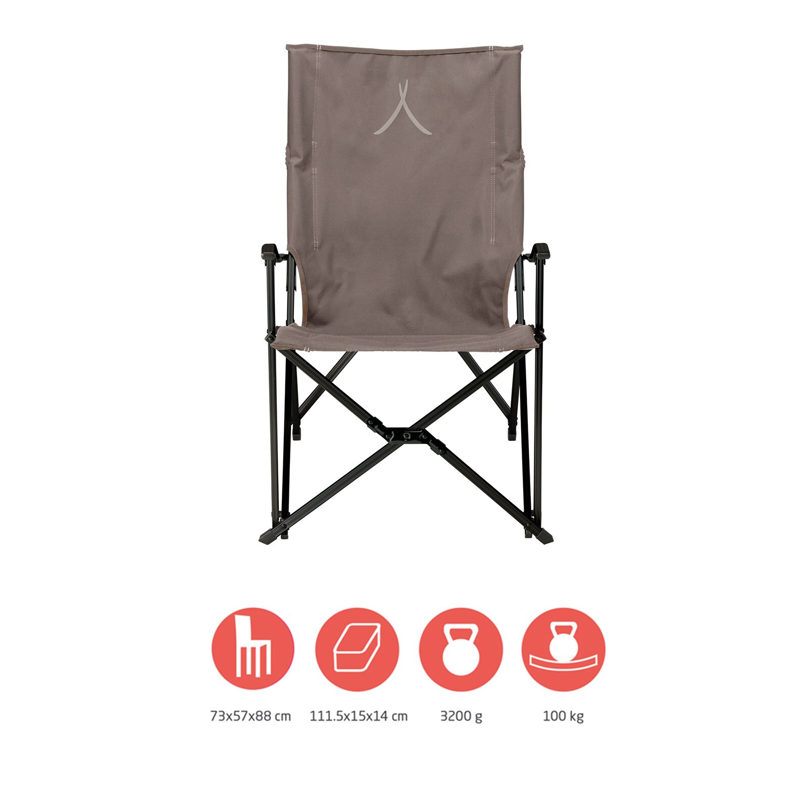 GRAND CANYON El Tovar Camping Falt Stuhl Klapp Garten Outdoor Armlehne Alu 100kg Farbe: Dark Blue