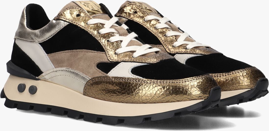 gouden floris van bommel sneakers sfw-10098 blokki