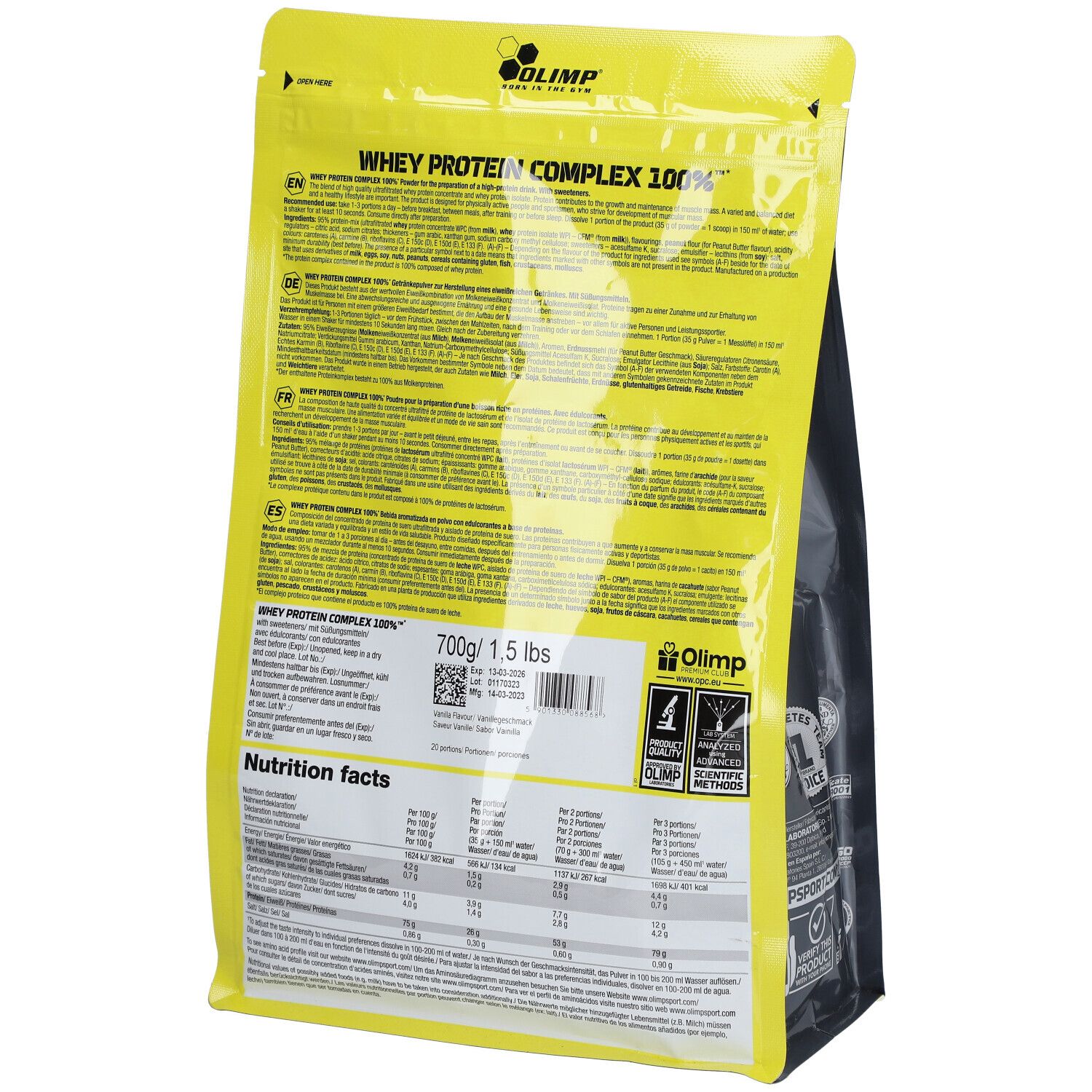 Whey Protein Complex 100% Vanille