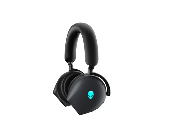 [OUTLET] - Alienware Tri-Mode Wireless Gaming Headset AW920H - Headset - fuld størrelse - Bluetooth/2,4 GHz radiofrekvens - trådløs, kabling - aktiv støjfjerning - 3,5 mm jackstik - Dark Side of the Moon