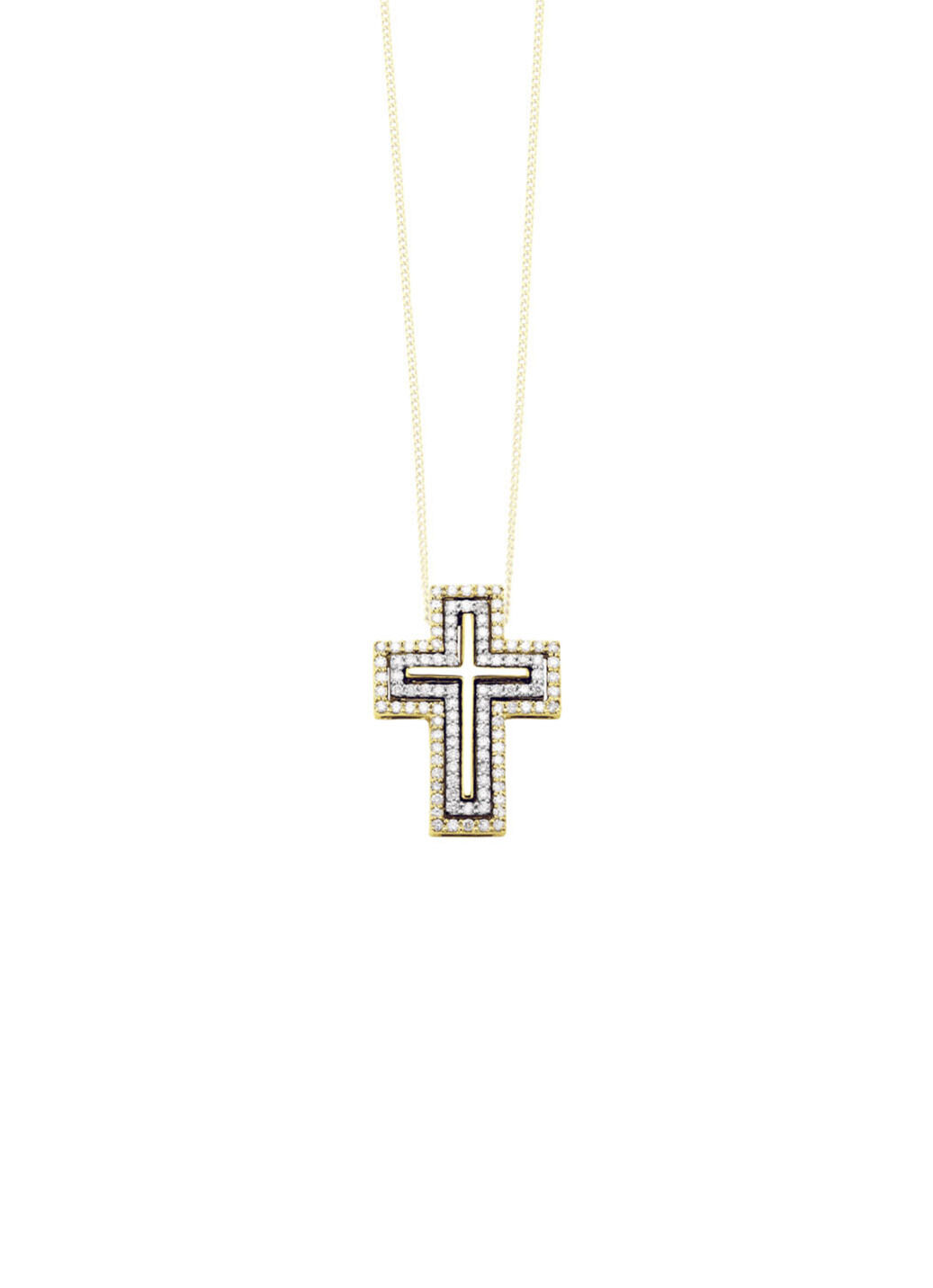 Kreuz-Anhänger mit Brillanten