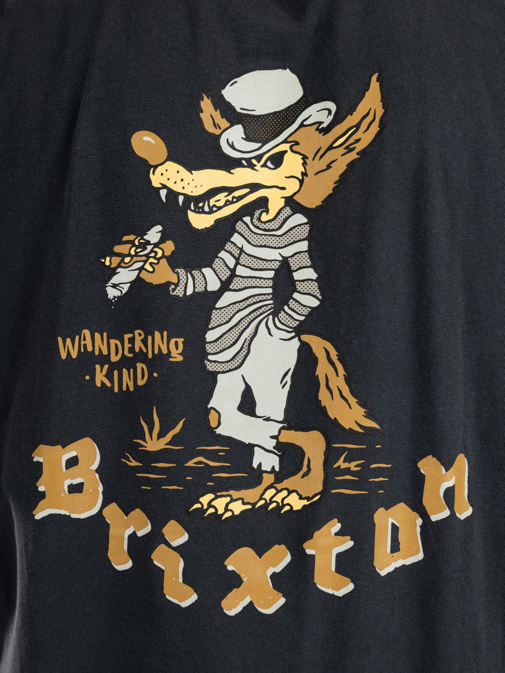 Brixton Standard T-Shirt black worn wash